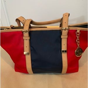 Tommy Hilfiger red and blue handbag - Never been used